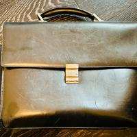 Montblanc valigetta borsa in pelle nera