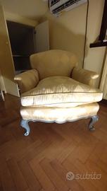 Poltrona stile Luigi XV barocco moderno