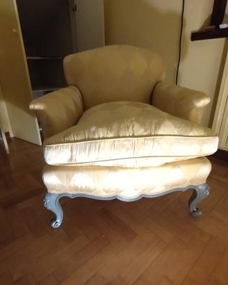 Poltrona stile Luigi XV barocco moderno