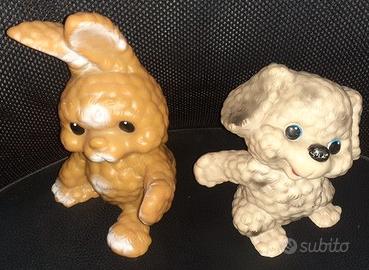 Giocatoli animali gomma vintage made west Germania