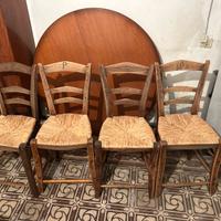 Sedie rustiche fatte a mano