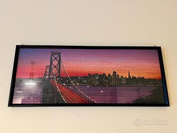 Puzzle veduta San Francisco con cornice e vetro