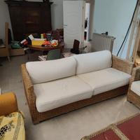 divano Rattan e poltrona