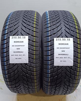 2 GOMME 215 50 18 NOKIAN INV RIF4264