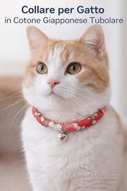 collare per gatto in cotone tubolare giapponese 