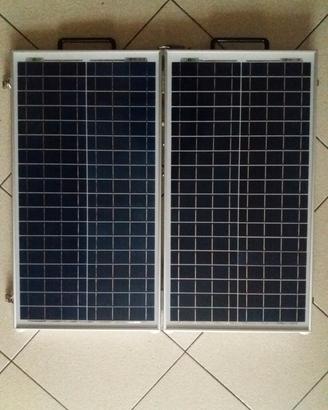 Pannello solare portatile 2x30w +regolatore carica