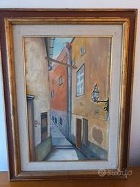 quadro pittura ad olio Paha pittore italiano minor