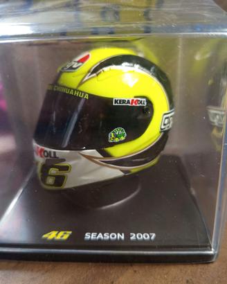 Casco Valentino Scala 1:5 Rossi Season 2007 Nuovo