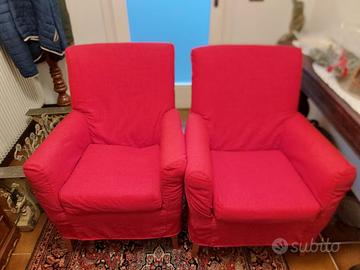 Poltrone rosse come nuove