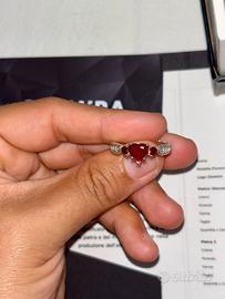 GLAMIRA Anello Erica in oro bianco 585