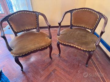 Coppia poltrone Luigi XV