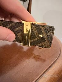 CINTA FENDI DOUBLE FACE CAMOUFLAGE/NERA