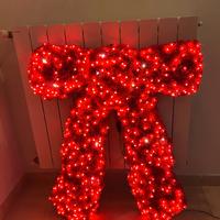 Decorazione natalizia fiocco rosso