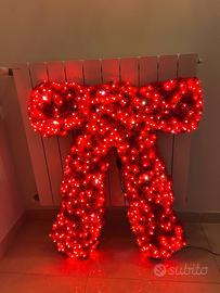 Decorazione natalizia fiocco rosso