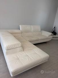 Divano in pelle angolare