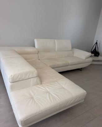 Divano in pelle angolare
