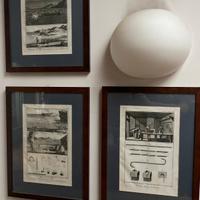 Serie totale della PESCA di 24 stampe incorniciate