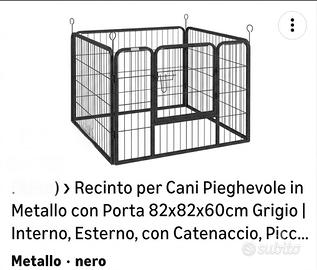 Recinto per cani di piccola taglia