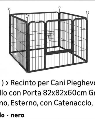 Recinto per cani di piccola taglia