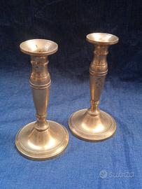 coppia Candelieri in ottone anni 50 