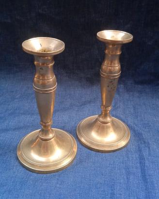 coppia Candelieri in ottone anni 50 