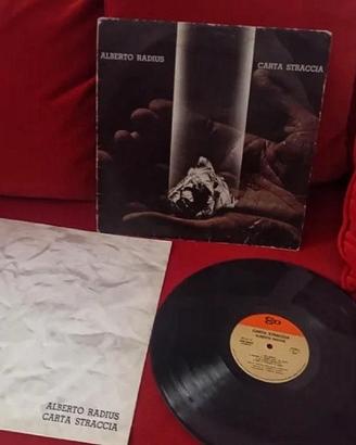 Alberto Radius Carta Straccia LP 33 giri prog

