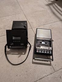 Registratore a Cassette Sanyo + Custodia Originale