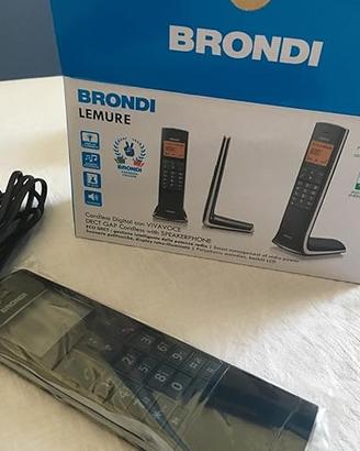 Telefono Cordless Brondi Lemure Nero