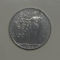 100 lire 1955