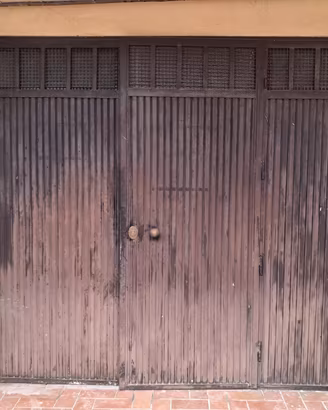 Porta garage in ferro 280x240cm 3 ante 7 chiusur