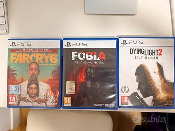 3 giochi PS5 Far Cry 6 + Dying Light 2 + Fobia