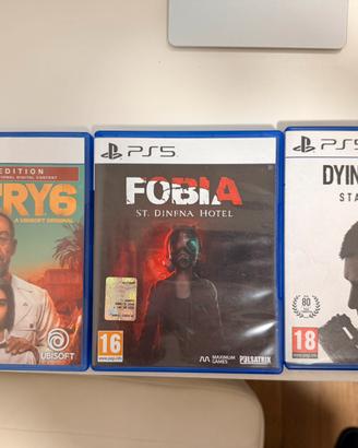 3 giochi PS5 Far Cry 6 + Dying Light 2 + Fobia