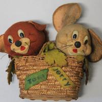 Bambole Tom & Jerry anni 60 panno lenci