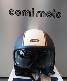 CASCO SHOEI JO CARBURATTOR TC-10 MARRONE E CREMA