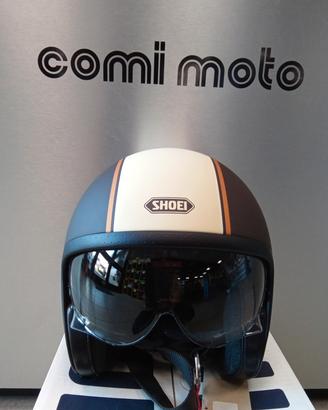 CASCO SHOEI JO CARBURATTOR TC-10 MARRONE E CREMA