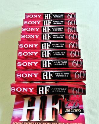 SONY HF 60 - 10 Musicassette vintage