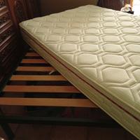 Letto una piazza e mezza rete più materasso 