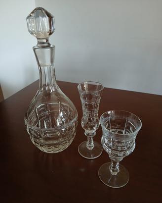 Servizio bicchieri di cristallo