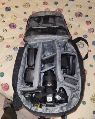 Nikon D5100 + Obiettivo  18-55mm VR + kit Completo