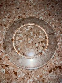 Sottopiatti vetro e argento