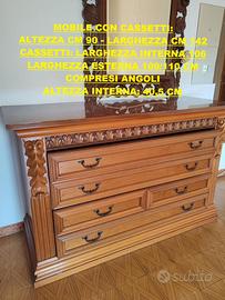Mobile Cassettiera Legno