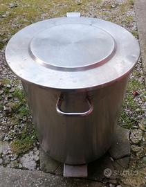 Contenitore acciaio porta sacco Farina