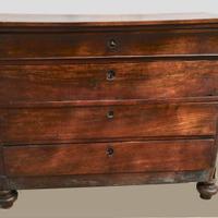 cassettone cappuccino noce 1800