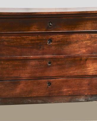 cassettone cappuccino noce 1800