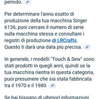 macchina da cucire Singer 
