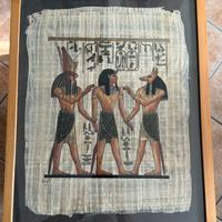 Meraviglioso dipinto su papiro Egizio fatto a mano