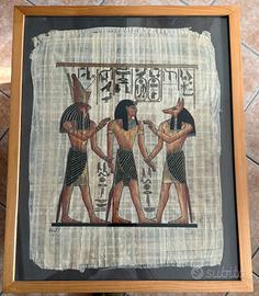 Meraviglioso dipinto su papiro Egizio fatto a mano
