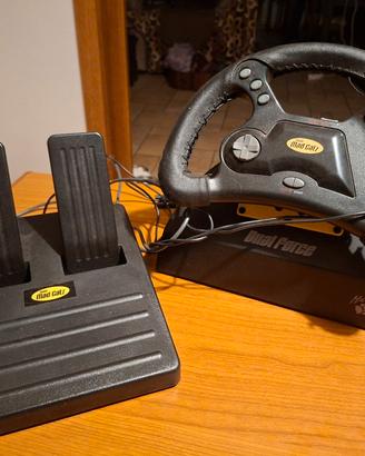 Volante Mad Catz Dual Force Racing Wheel PS2 