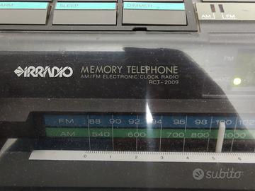 telefono fisso radio sveglia  Irradio vintage 
