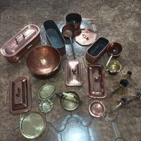 oggetti in rame e ottone